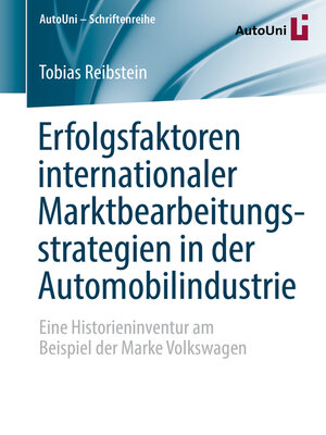 cover image of Erfolgsfaktoren internationaler Marktbearbeitungsstrategien in der Automobilindustrie